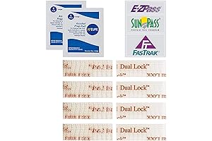 EZ Pass Velcro Strips: Peel-and-Stick Mounting Convenience for Your Toll Tag