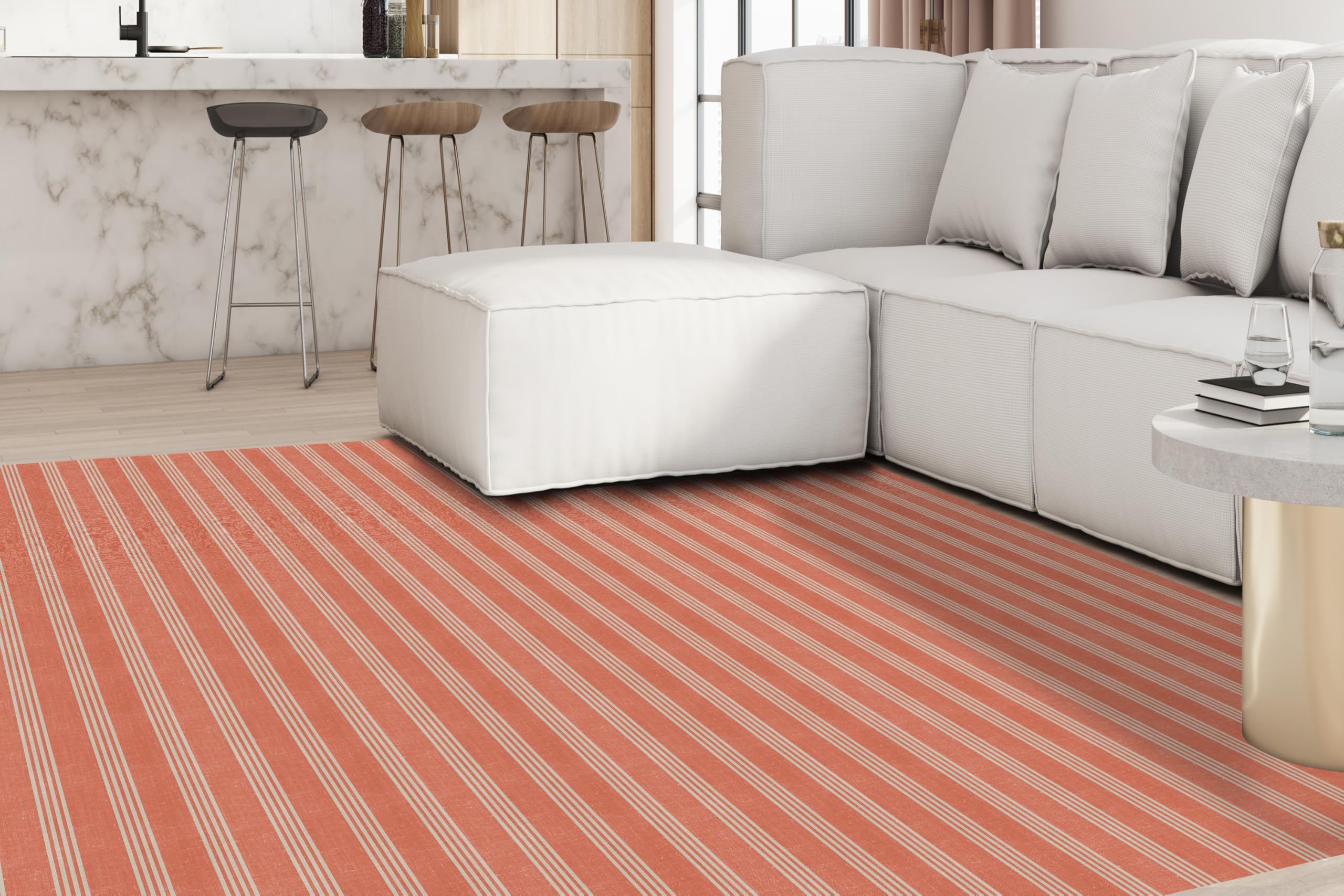 VINILIKO Design | Alfombra Vinílica Genoveva 50x140 cm - Antideslizante, Impermeable, Lavable - Varios Tamaños - Alfombra Vinilo Salón, Cocina