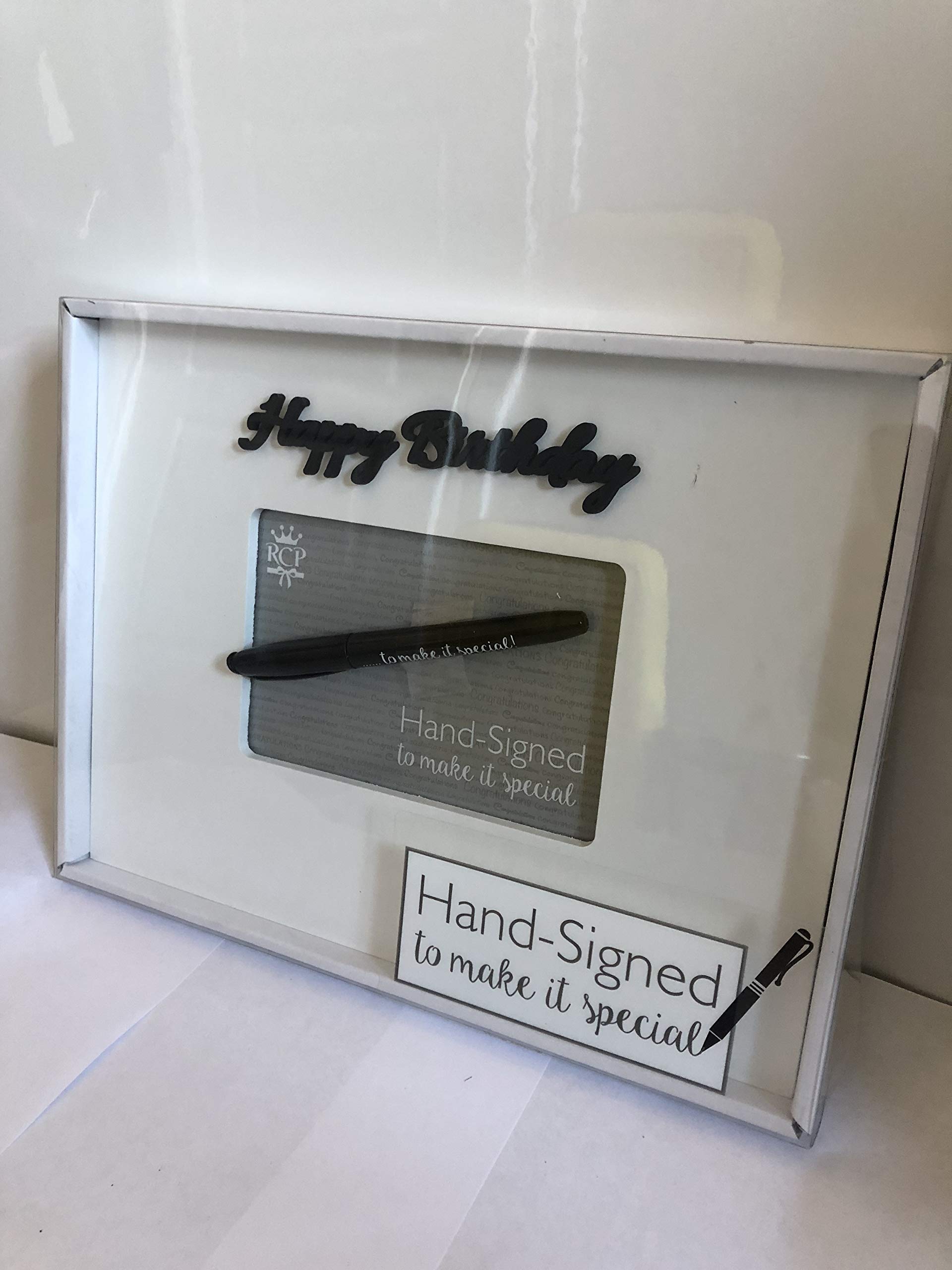 Royal County ProductsHappy Birthday' Party Freestanding Hand-signed Celebration Frame