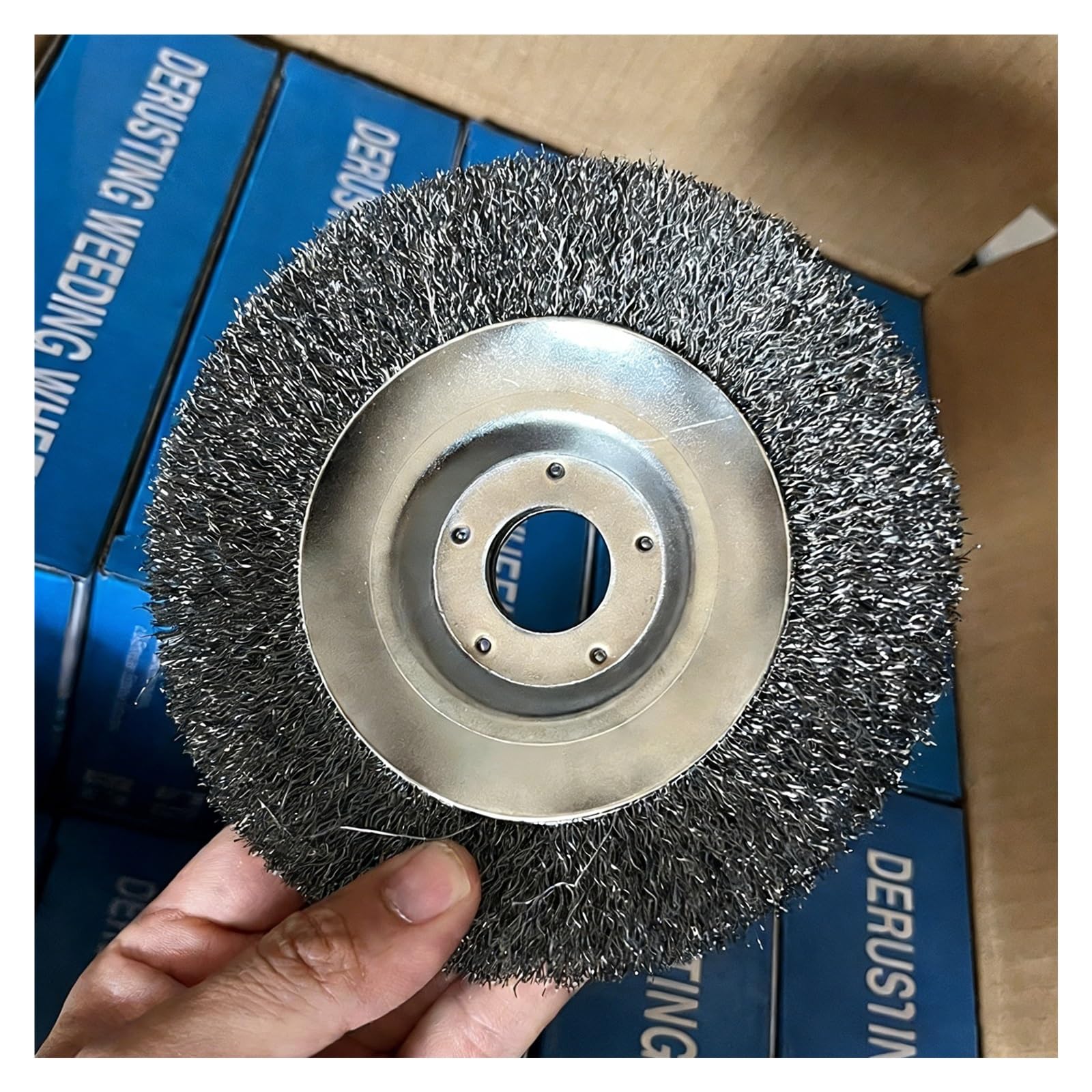 Genérico Cabezal de Corte, Compatible con TSES, Accesorio de Repuesto for desbrozadora de Rueda de Alambre de Acero(8inch-20cm)