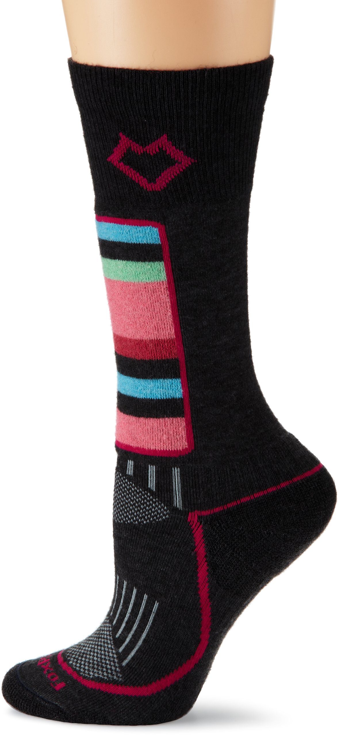Fox River Women's Lutsen Ski Sock (Charcoal, Large)