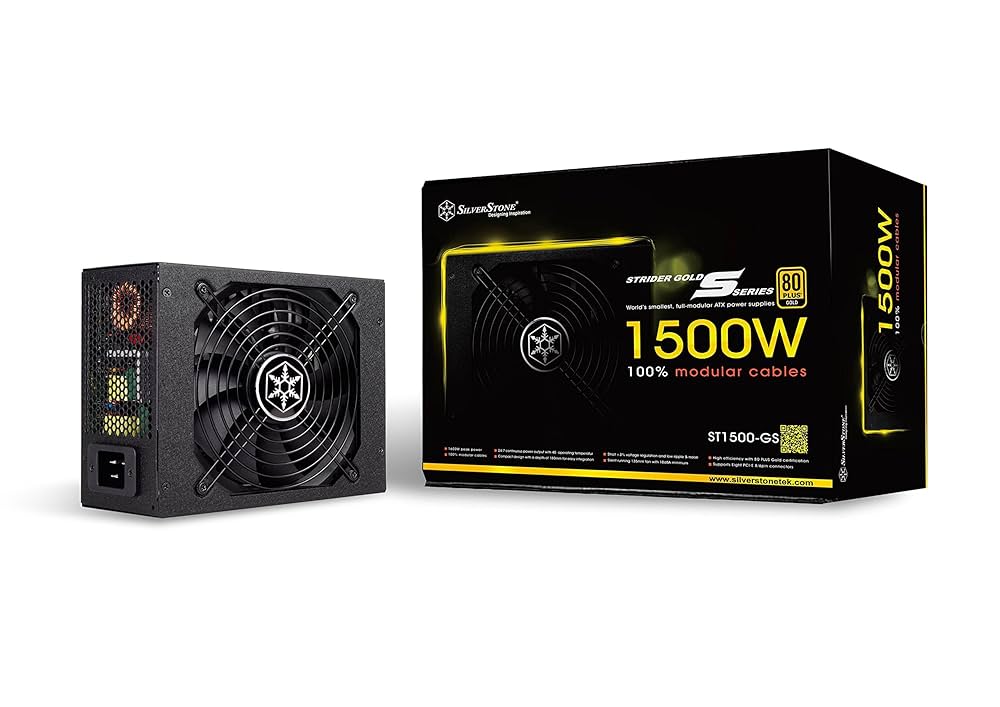 ほぼ未使用SilverStone PC電源 1500W 80 PLUS GOLD ほぼ未使用SilverStone PC電源 1500W 80 PLUS GOLD ほぼ未使用