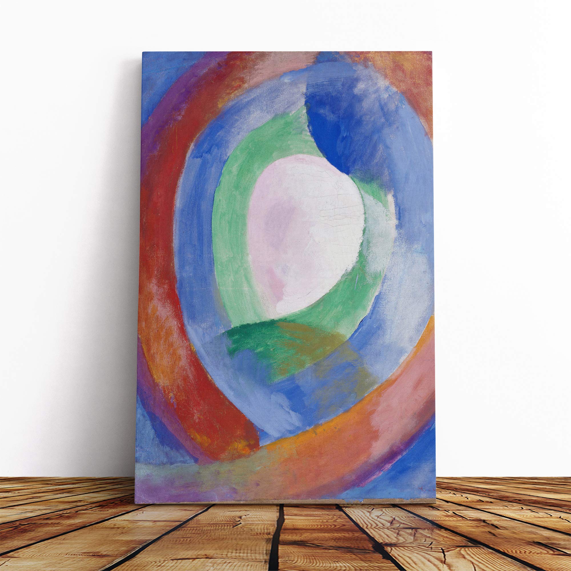 Robert Delaunay Forms Canvas Print | Gallery Wrapped 30mm Frame Wall Art | 20x14 inches | Ready to Hang | Modern Picture | Living Room Bedroom Lounge Office