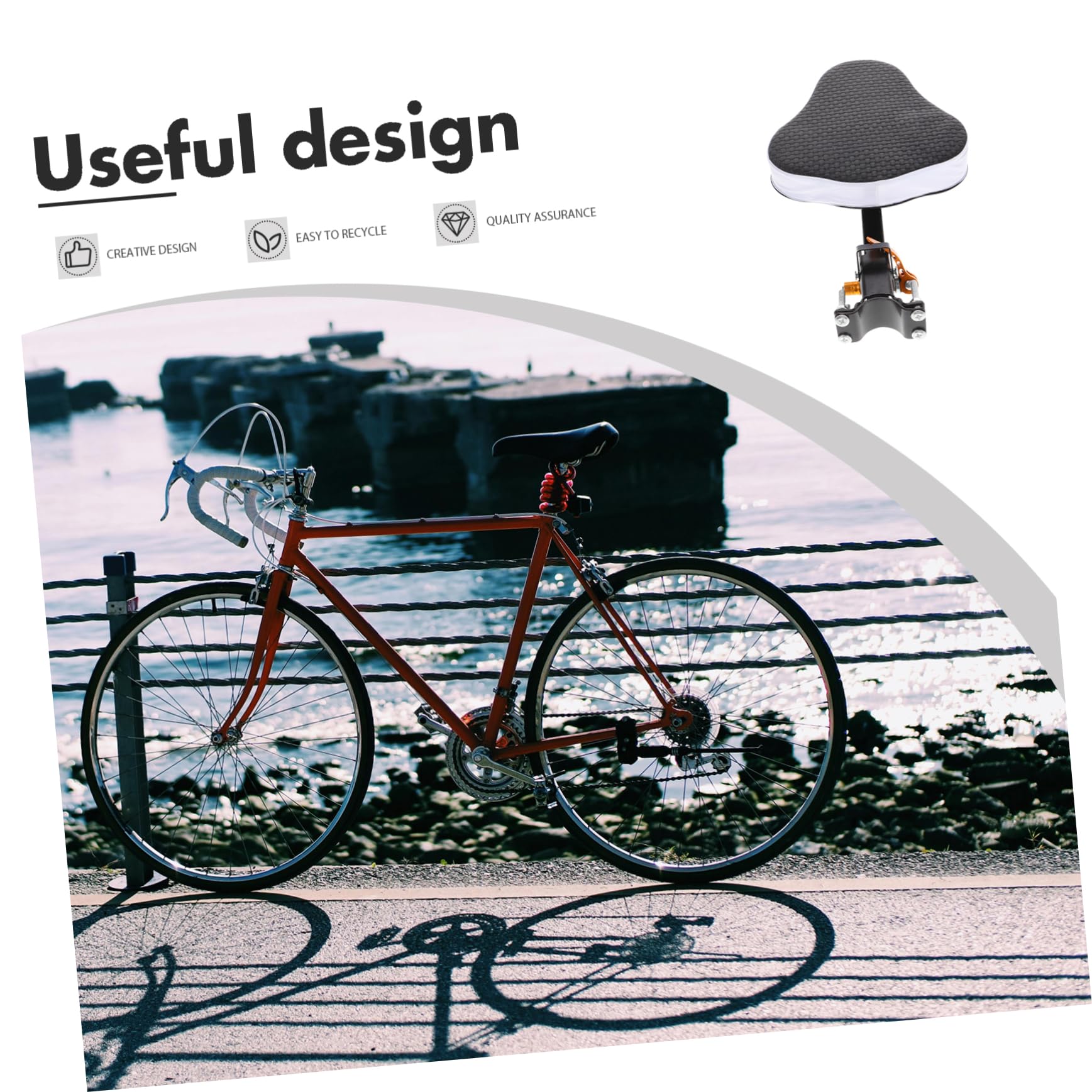 TOYANDONA Asiento de Bicicleta para Niños Plegable Diseño de Liberación Rápida, Antideslizante, para Bicicletas de Montaña y Uso Familiar