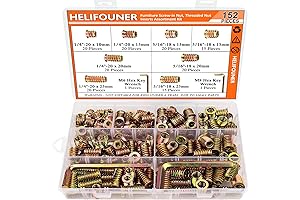 1/4-20, 5/16-18 Threaded Inserts for Wood