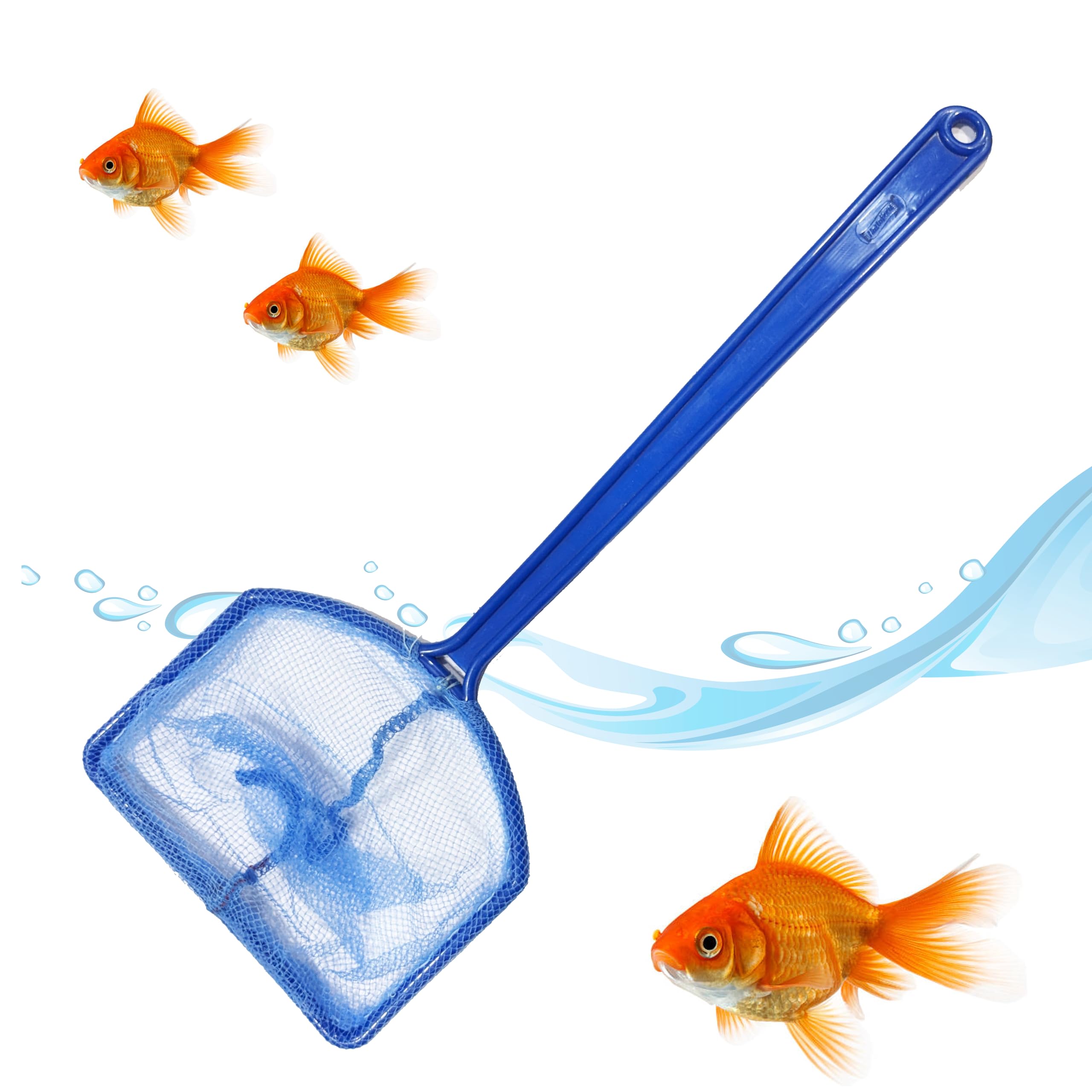 Hallofeed Fish Net for Aquarium/Fish Tank Nylon Net Safe for All Aquarium Fish, White Net with Blue Handle Quick Catch Mesh Aquarium Fish Net - (6inch Fish Net) (B0D1V4RTFB) Amazon Price History, Amazon Price Tracker