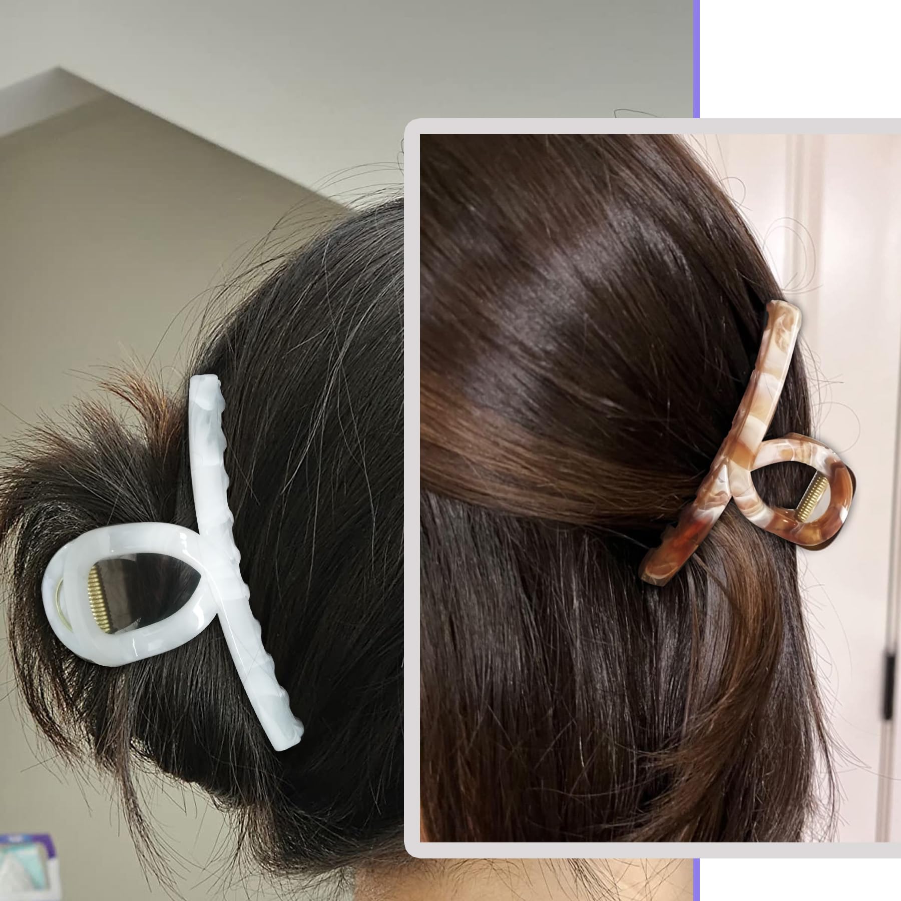 Amazon.com: Cellulose Acetate Large Claw Clips for thick 