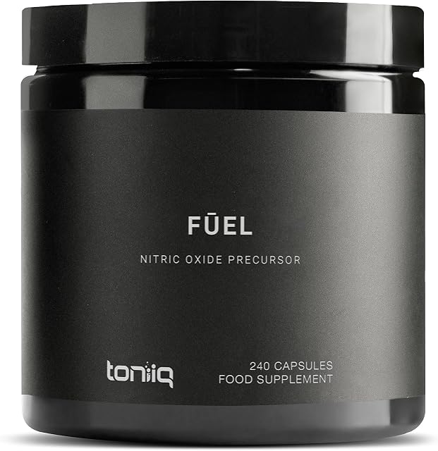 Fuel by Toniiq - 3,000mg Nitric Oxide Booster - 99% Purified L-Arginine - 99% Purified L-Citrulline - Min. 4% Beet Root Nitrates - Clinically Proven Velox Blend - 240 Veggie Capsules