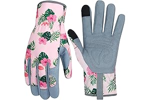 Leather Flamingo Gloves for the Elegant Gardener