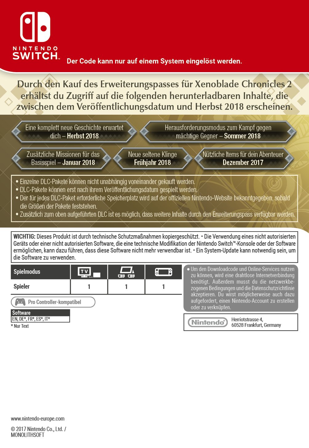 Xenoblade Chronicles 2: Expansion Pass DLC | Switch - Download Code