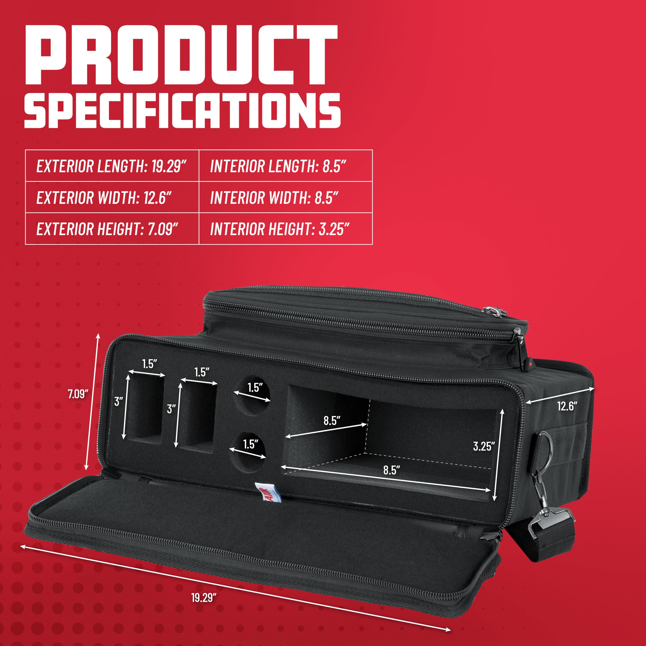 Gator GM-2W - borsa per sistema wireless doppio handheld