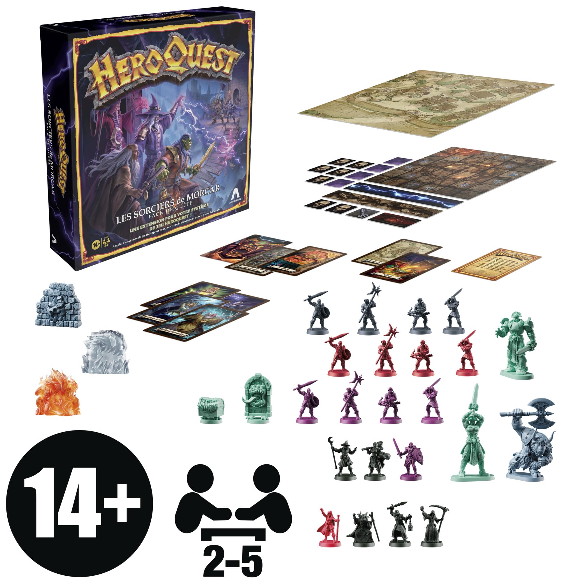 Avalon Hill HeroQuest, Wizards of Morcar Quest Pack (sistema di gioco HeroQuest richiesto) - Versione francese