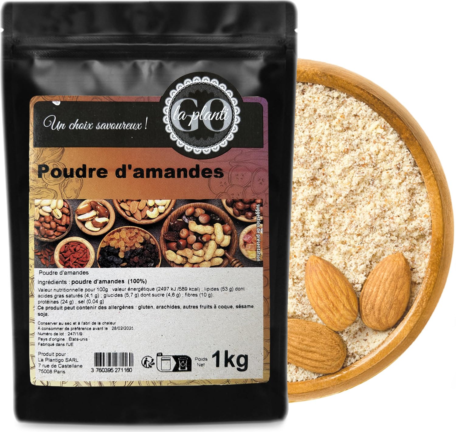 Almendras en polvo 1 kg- LA PLANTIGO