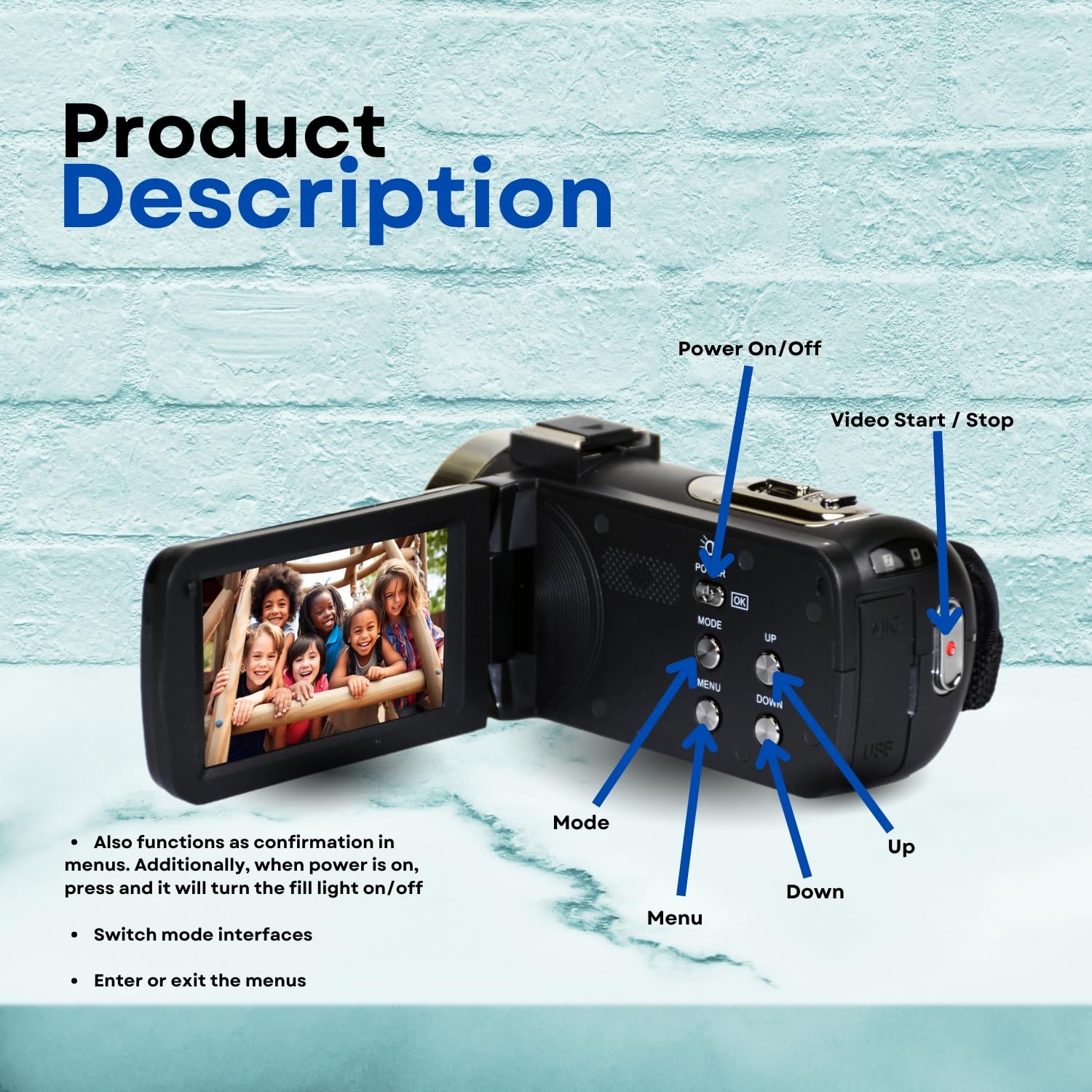 Amazon.com : Genius Tech 4K Camera Camcorder 42MP Video Recorder