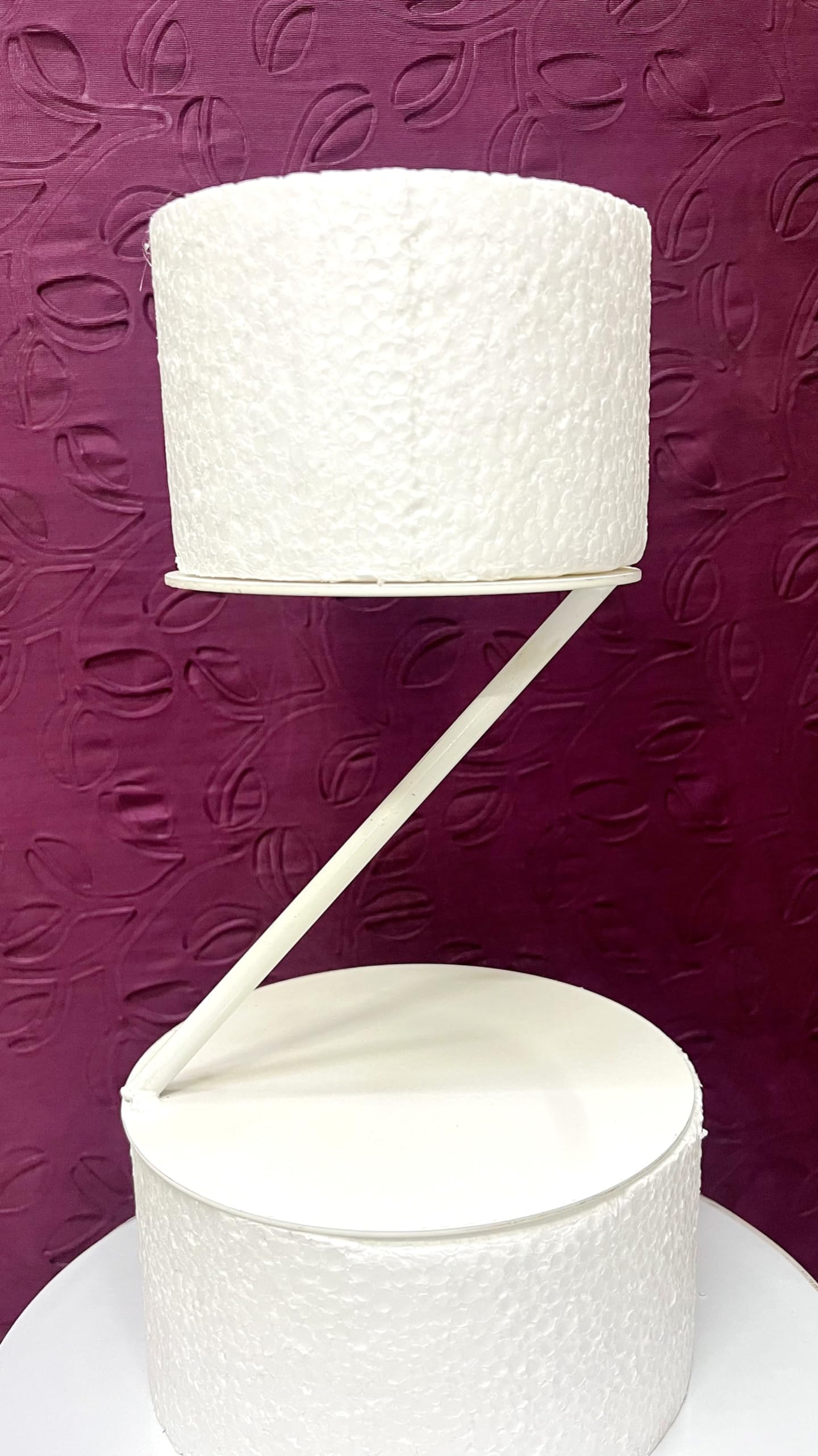 Z Bar Design Floating Tier White Cake Separator.