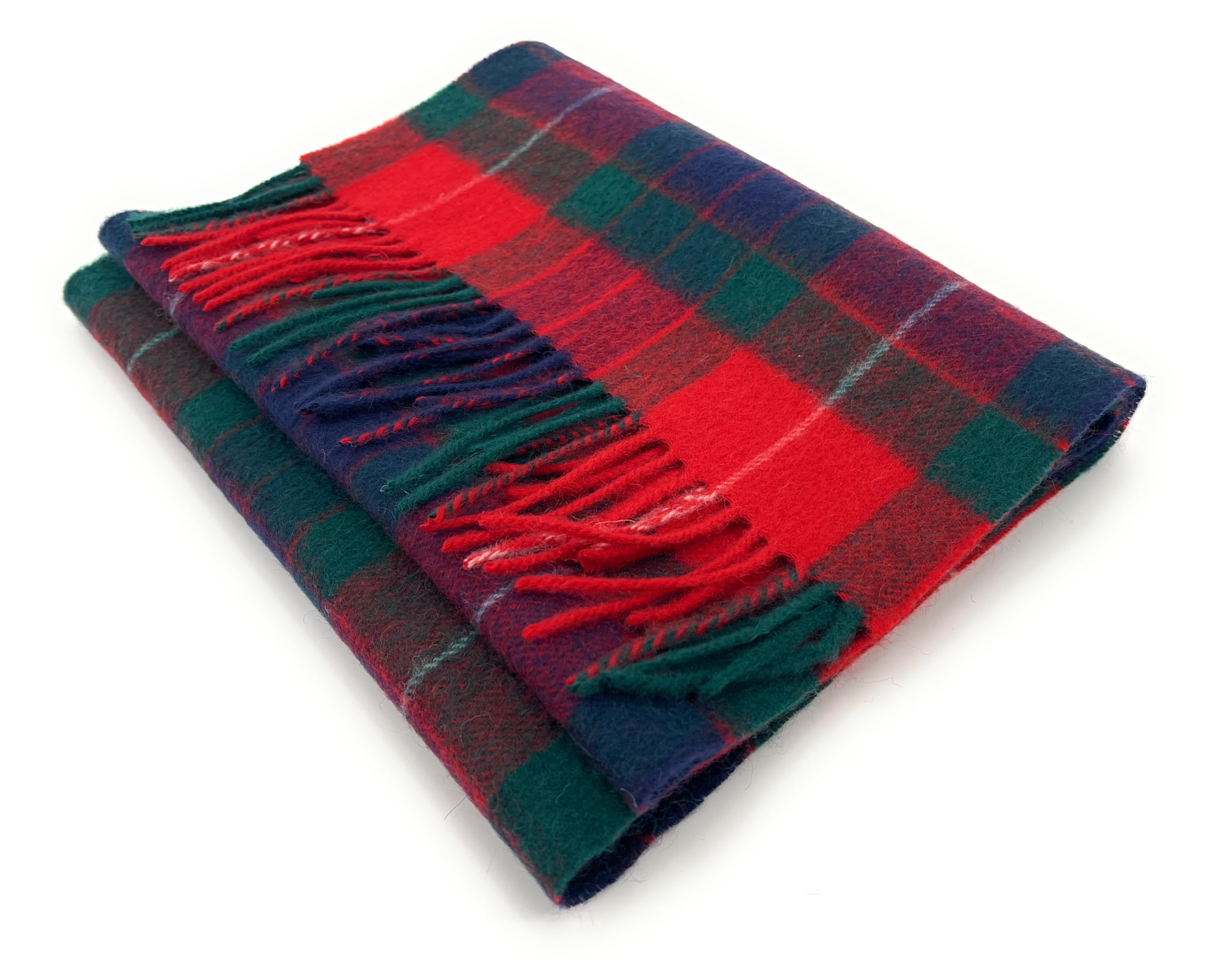 Tartan Tweeds Unisex Fraser Red 100% Soft Lambswool Clan Tartan Scarf 30Cm X 180Cm (Fraser Red)