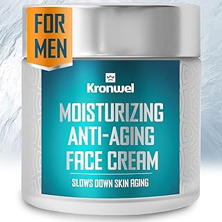 Organic Face Moisturizer for Men, Anti Aging Moisturizing Face Cream for Sensitive Skin, Night & Daily Mens Face Moisturizer for Dry Skin, Hydrating Skin Care Collagen Face Cream, Men Anti Aging Cream (4 Fl Oz)