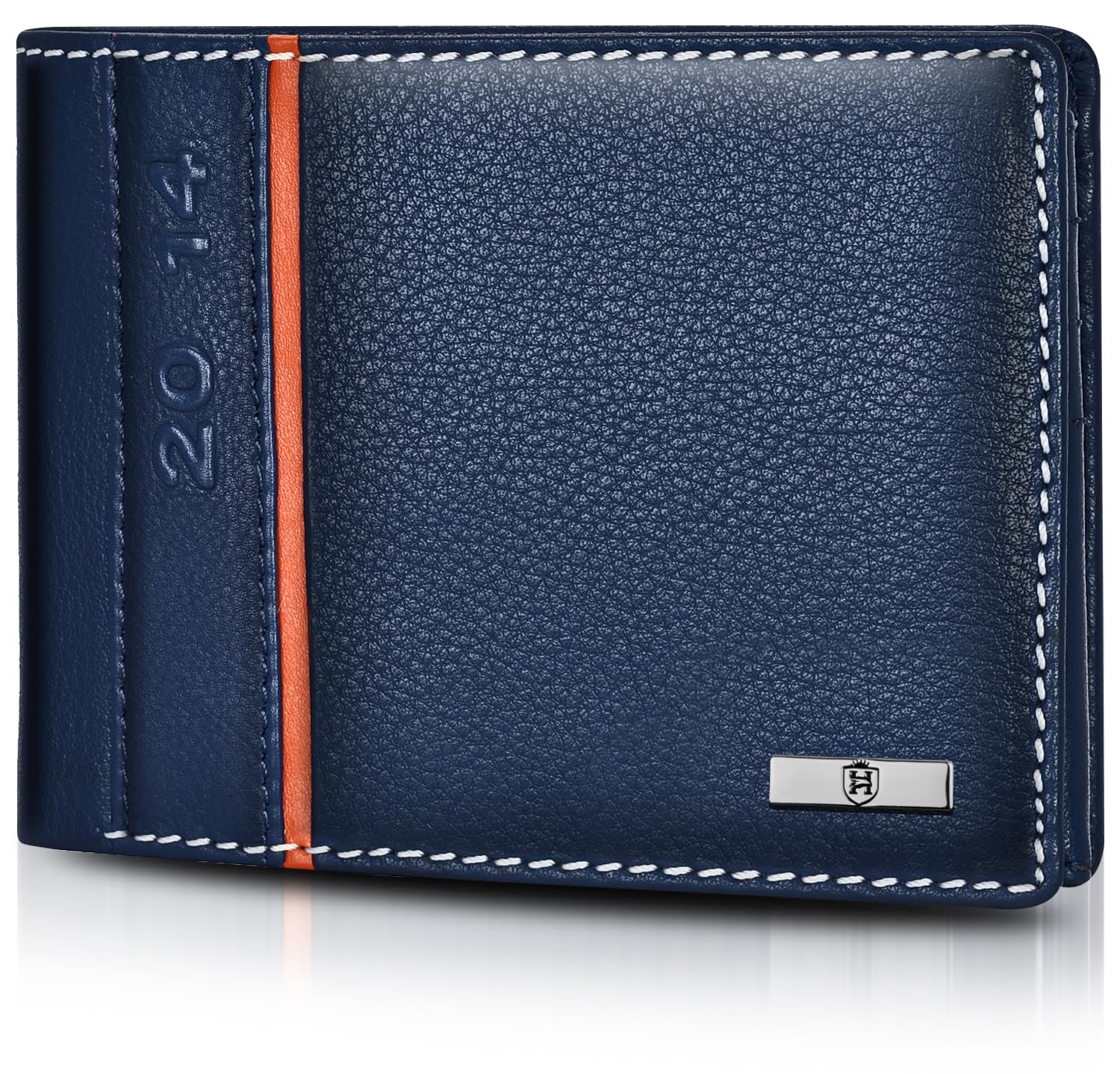 HORNBULL Miller Genuine Leather Wallet for Men | Navy Stylist Mens Wallet with RFID Blocking | Gift for Men