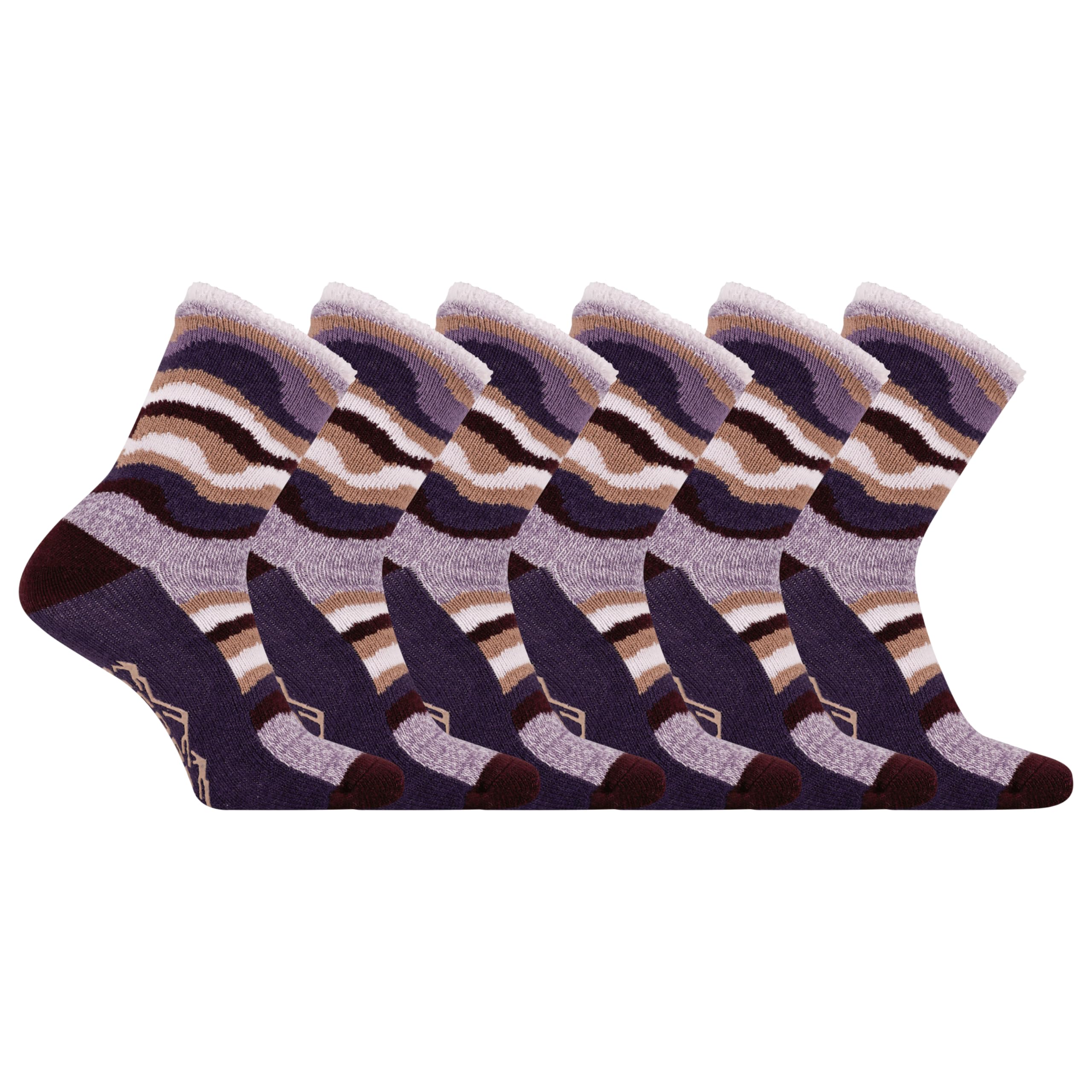 Merrell Men's and Women's Double Layer Brushed Crew Socks-1 Pair Pack-Unisex Arch Support & Anti-Odor