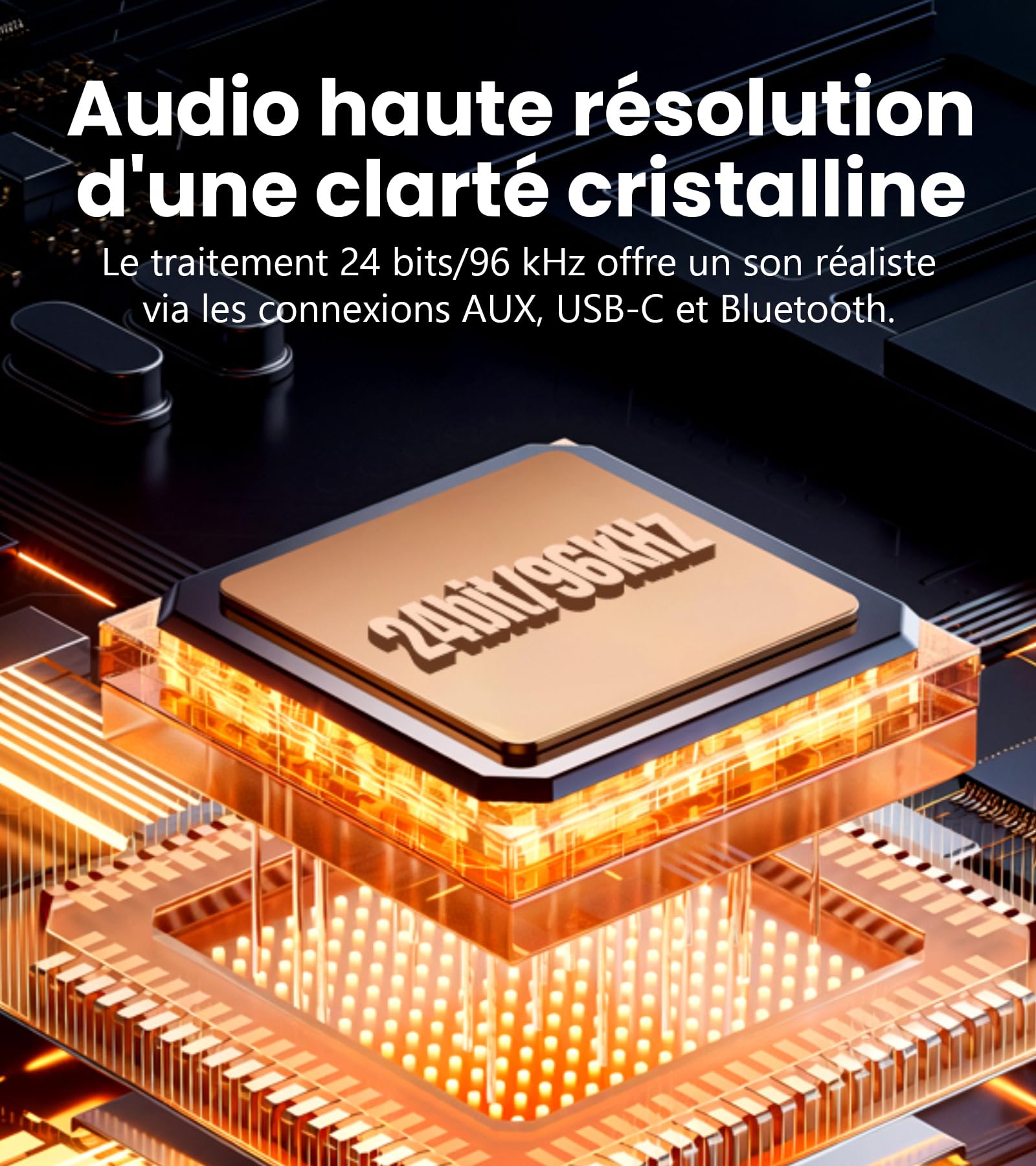 Edifier S300 Enceinte Rétro Hi-Res Bluetooth，80W RWS，Marron
