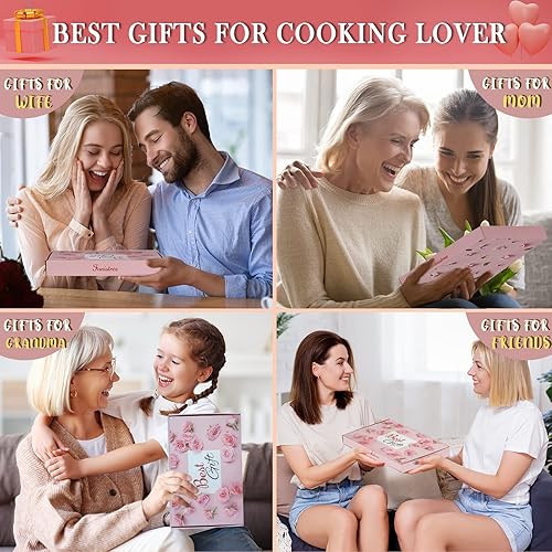 Miniatura 7 de Soporte para libro de cocina con borrador de pizarra, regalos únicos para mujeres, mamá, abuela, esposa, hermana, amigas, día de San Valentín,
