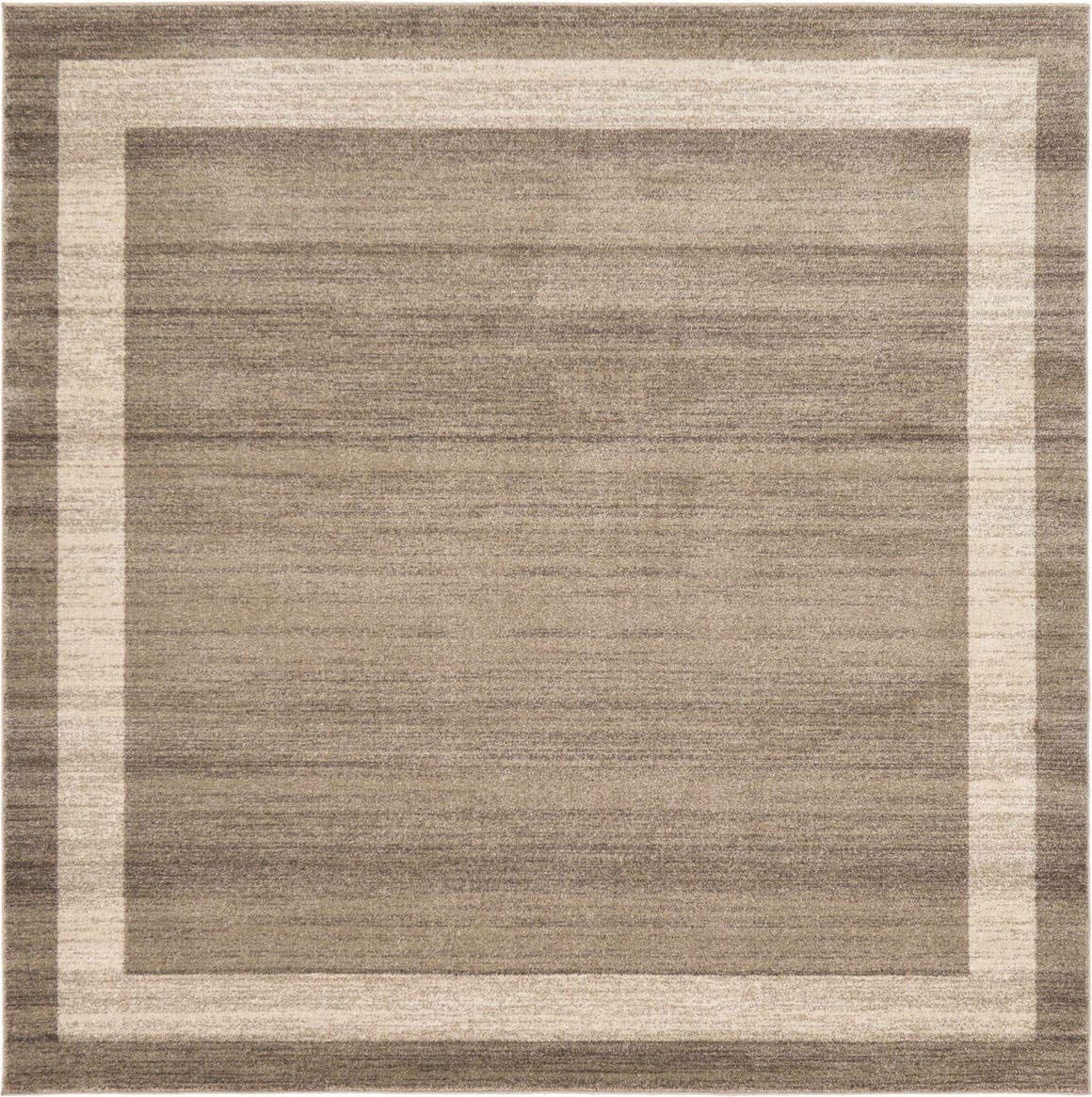 Unique Loom Del Mar Collection Area Rug - Maria (7' 10" Square, Light Brown/ Ivory)