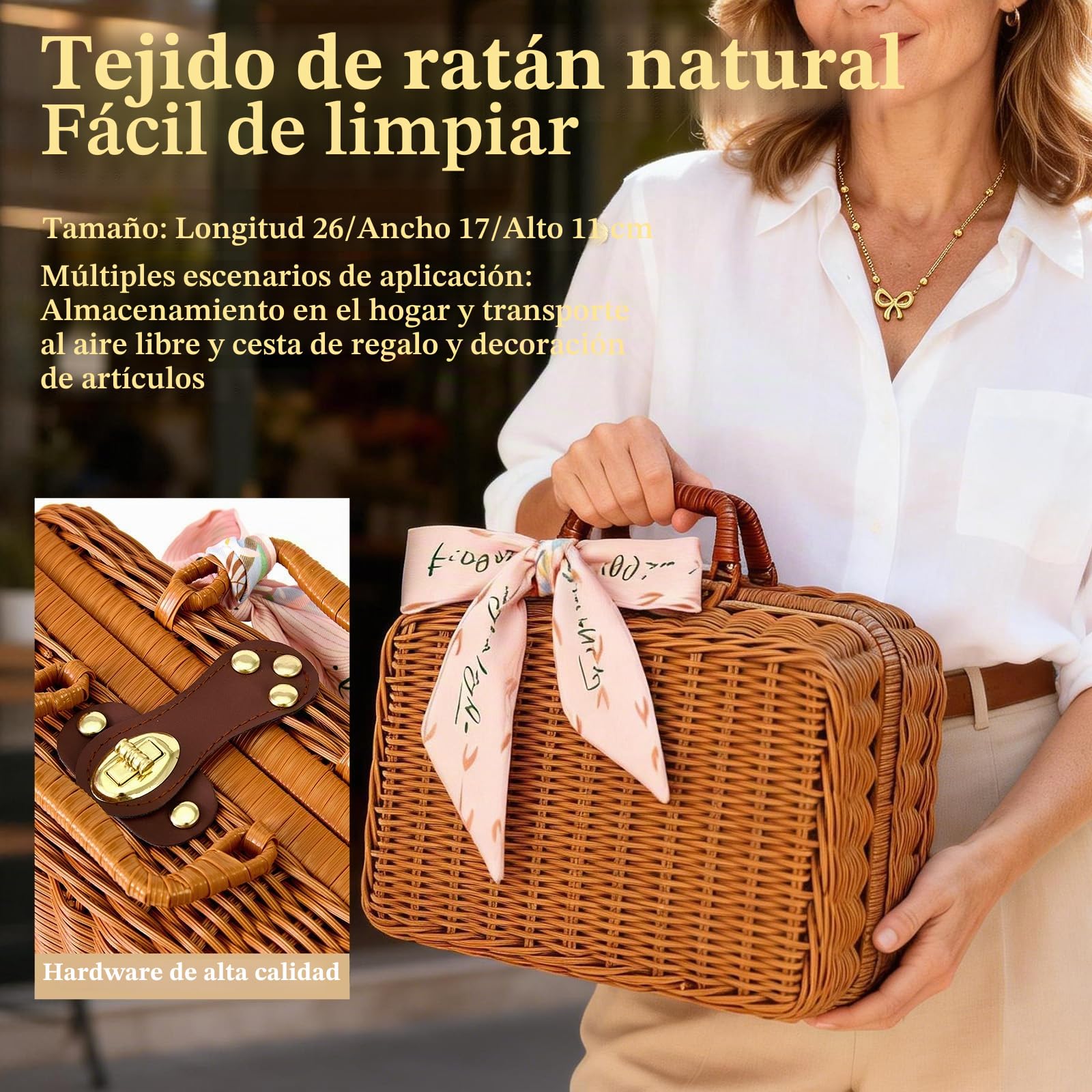 Originales Regalos para Mujer Cumpleaños Set, Elegante Canasta de Regalo & Vajilla de Cerámica con Tazas & Vela Perfumada & Collar, Regalos del Día de la Madre para Mamá San Valentín Mujeres Esposa