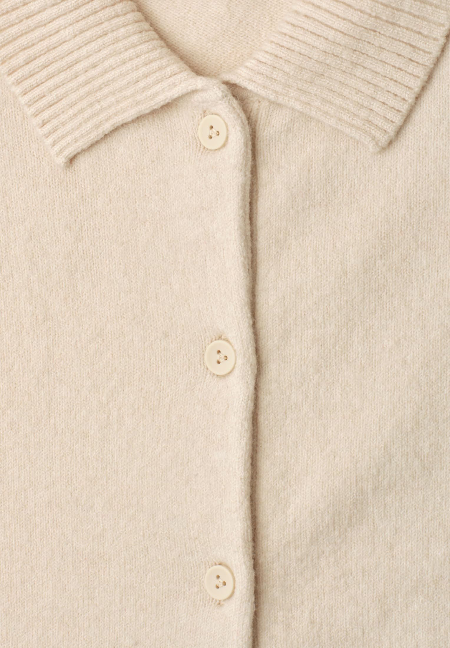 Street One Studio Damen Kurzarm Cardigan mit Polokragen