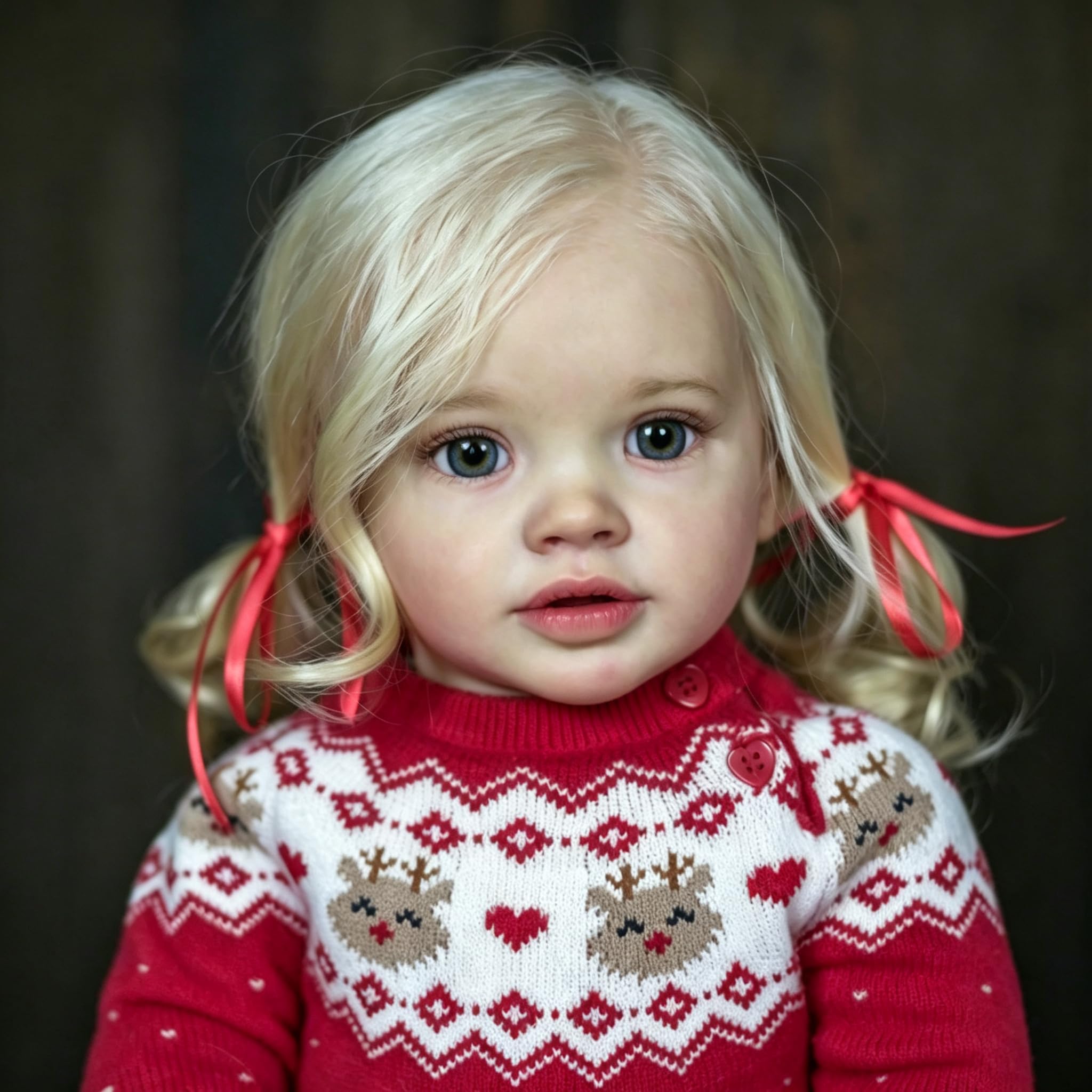 26 cali 66 cm Reborn Baby Dolls Cloth Body Pippa, miękki silikonowy winyl noworodka, lalka, duży rozmiar, realistyczne, realistyczne lalki niemowlęce z czerwonym swetrem, zabawki dla dzieci w