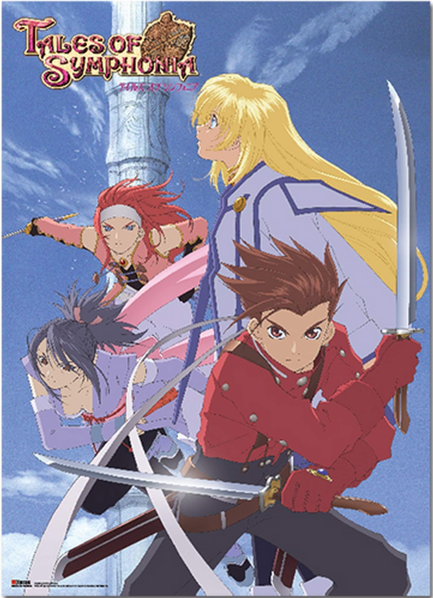 Tales Of Symphonia Wall Scroll New Key Art Fabric Licensed ge60255