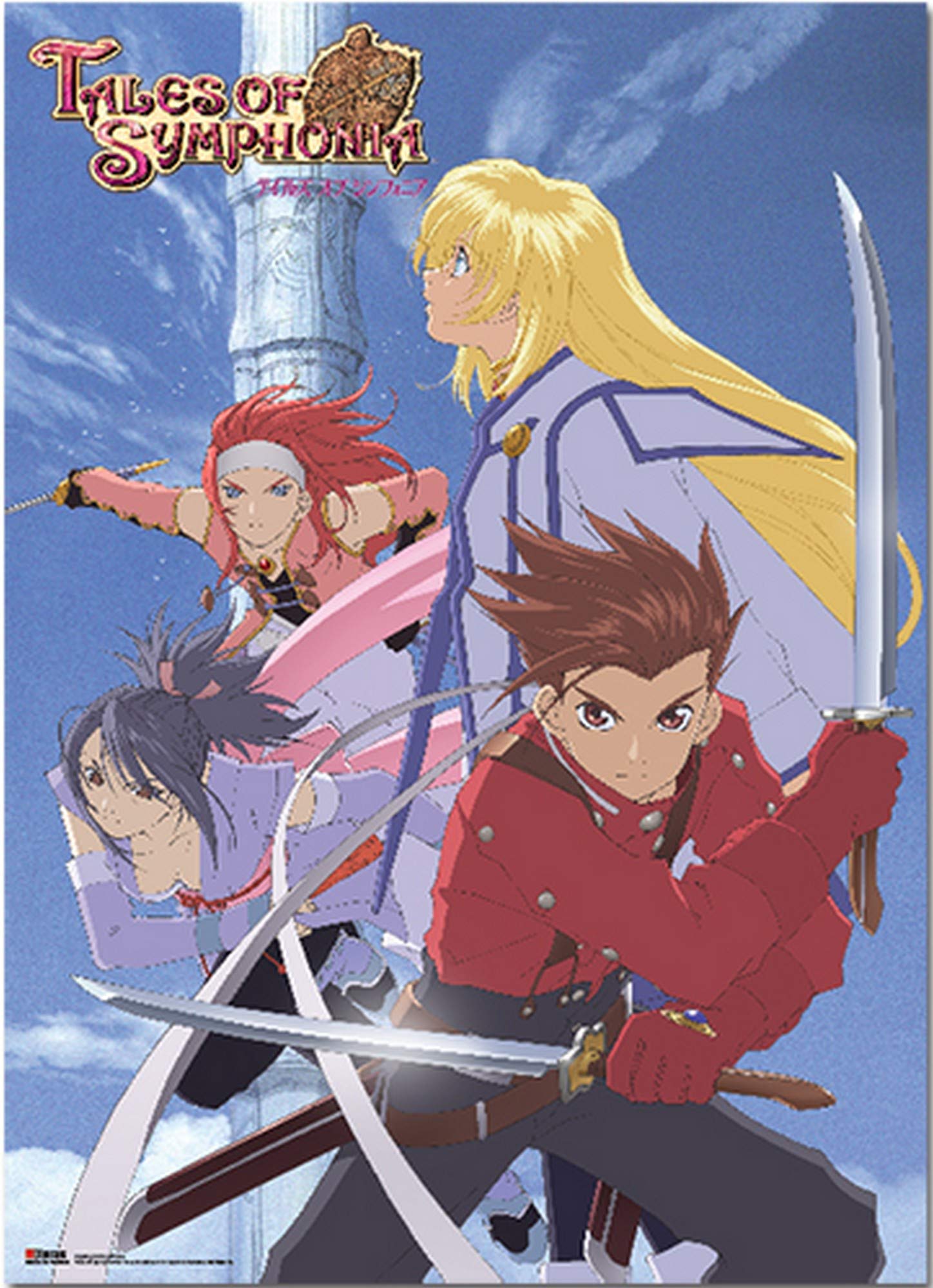 Tales Of Symphonia Wall Scroll New Key Art Fabric Licensed ge60255