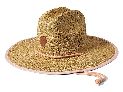 Roxy Kids Pina To My Colada Straw Sun Hat (Little Kids/Big Kids) Girl Caps Tropical Peach