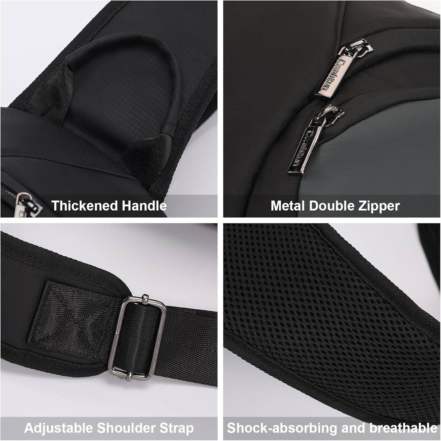 Cwatcun Camera Sling Bag Small, DSLR/SLR/Mirrorless Compact Camera Bag, Water-resistant Camera Shoulder Case Crossbody Photography Purse Compatible with Canon Nikon Sony Fuji Camera,Lens - Image 7