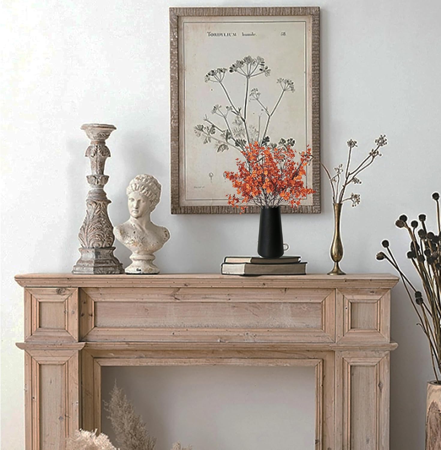 Mandy's Burnt Orange Artificial Baby’s Breath European Flowers 15 Bundles Silk Gypsophila with Bendable Stems for Valentine's Day and Easter Centerpiece Wedding Decor and Table Arrangements - Image 9