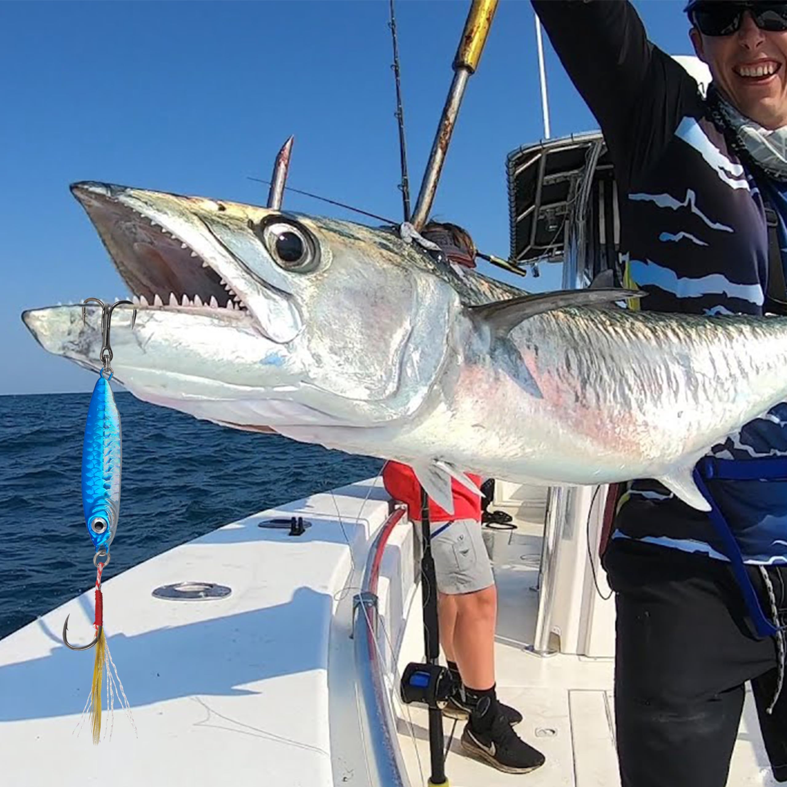 Salzwasser Jigs Löffel, Metall, Jigging, Angelköder, sinkende Metalllöffel, Mikro-Jigging-Köder, 5 Stück