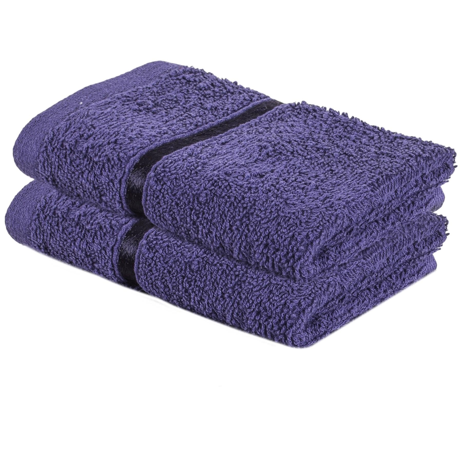 A2Z Luxurious 100% Cotton Navy Color Towels 500 GSM Soft Absorbent Set Of 2 Face Towels (30x30 cm) โ image 1