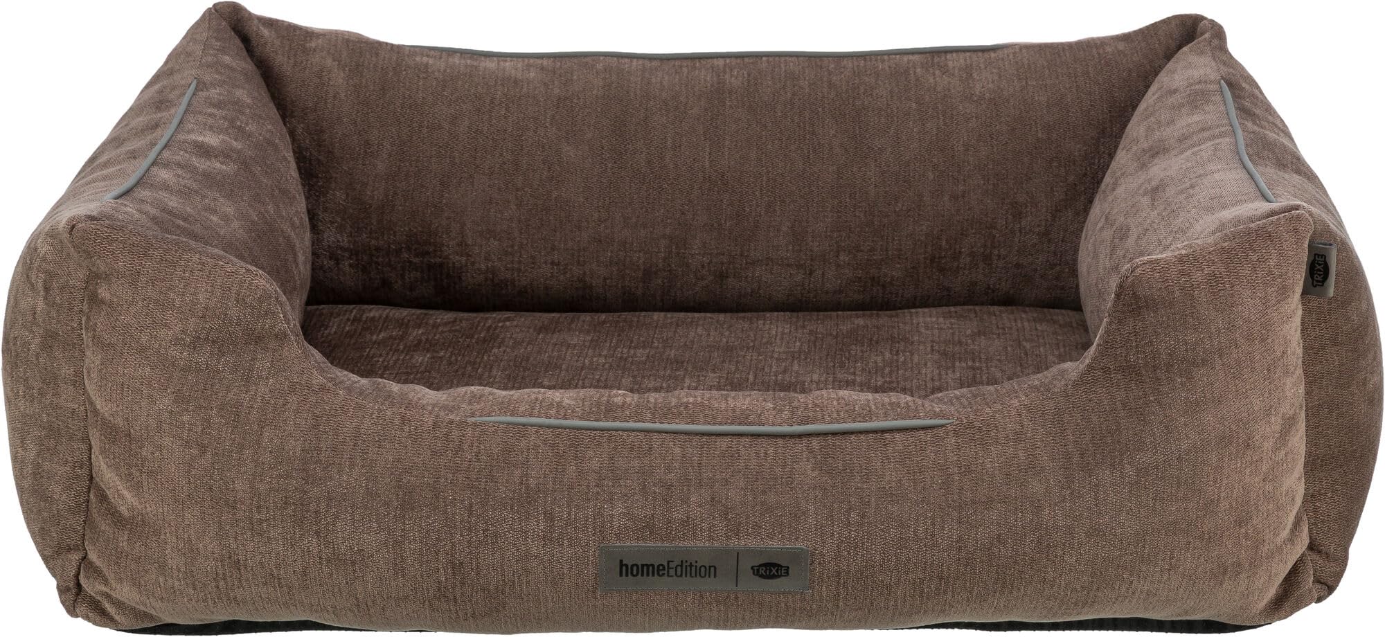 TRIXIE Dog Bed Vital Lennox Chenille, Square, Orthopedic Dog Pillow In Brown, 60×50Cm, Comfortable Dog Bed With Viscoelastic Memory Foam - 371305