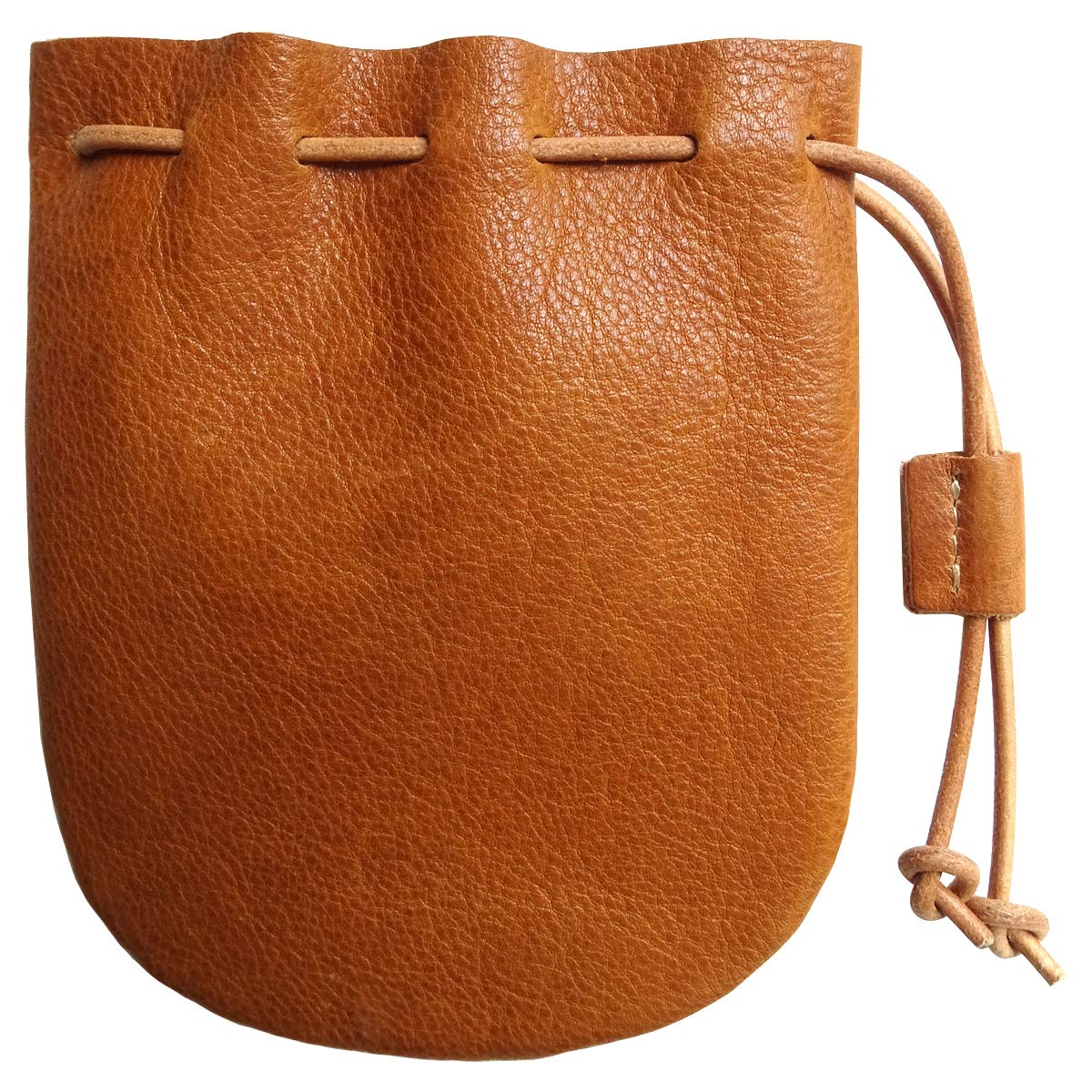 Fantastic Workmanship Genuine Leather Drawstring Coin Purse