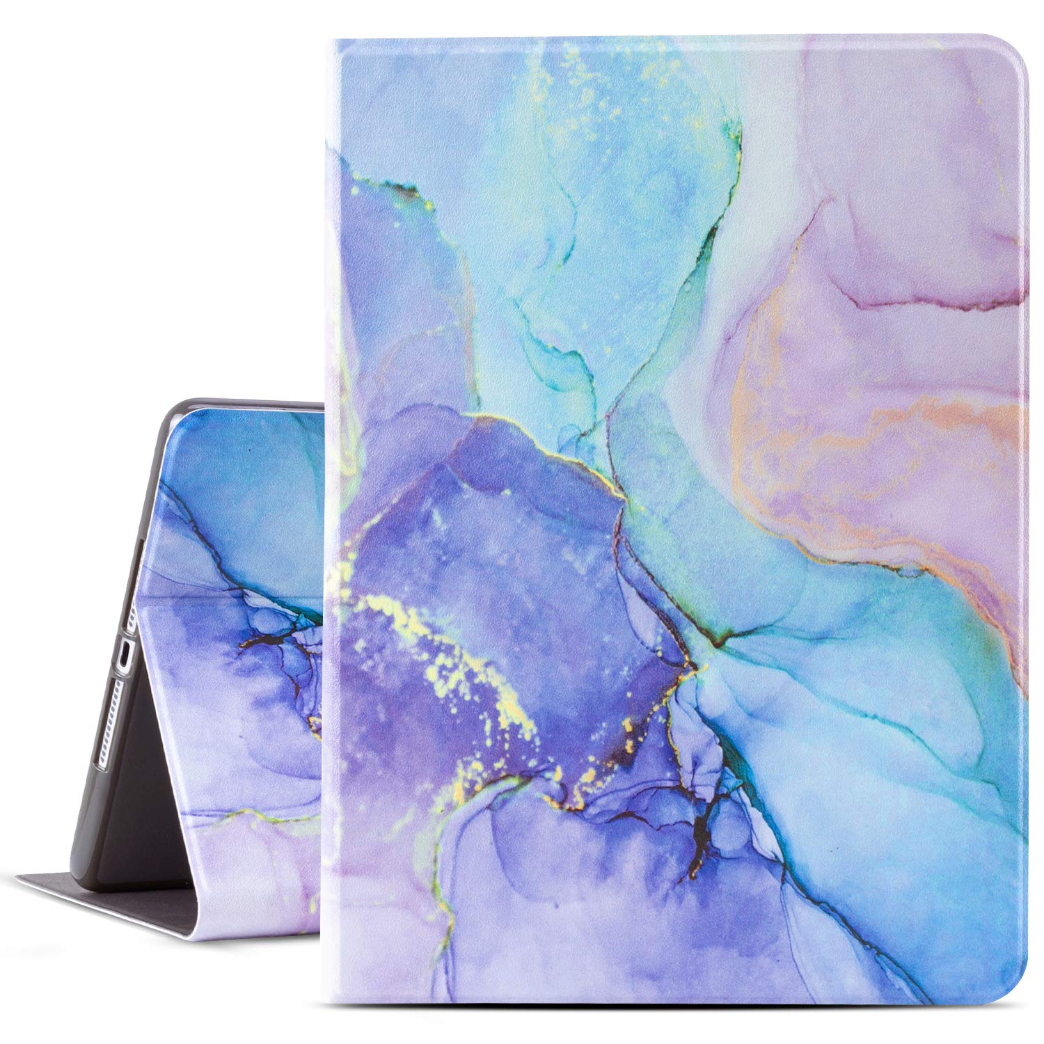 iPad Air 2 Case, Gofupa 9.7 ipad 6th/ 5th Generation Cases Premium Leather Folio Case and Multiple Viewing Angles Stand for iPad Air 2/1(Blue)