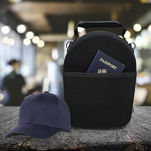 Miniatura 12 de Funda rígida de alta calidad, almacenamiento para gorras de béisbol con asa de transporte y correa para el hombro. Este soporte organizador protege