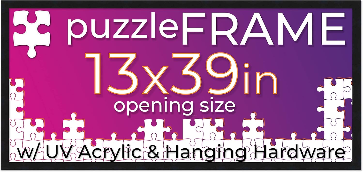 Poster Palooza 13x39 Jigsaw Puzzle Frame Kit Kit Includes