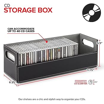 Amazon.co.jp: Stock Your Home CD収納ボックス 整理棚 映画