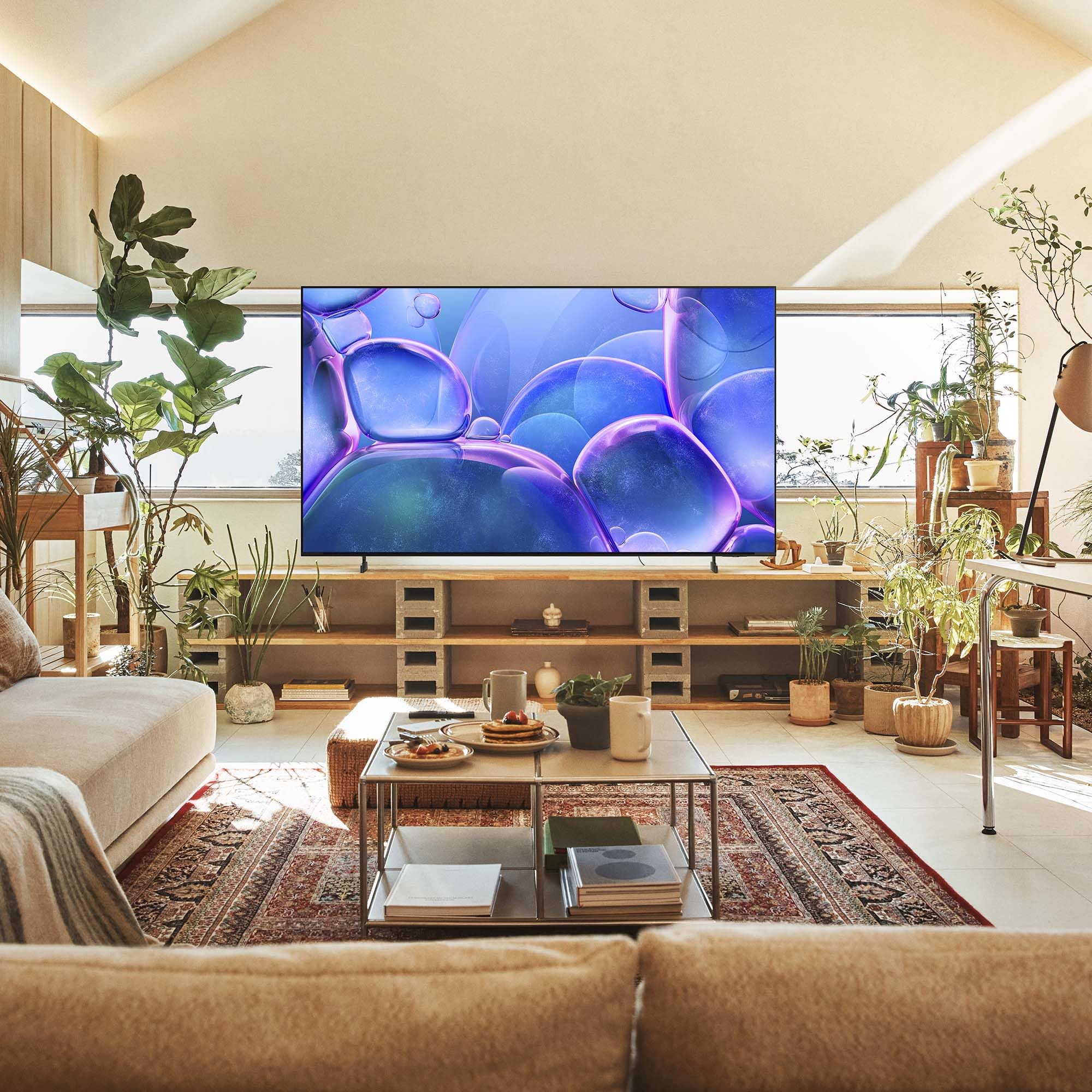 Samsung Crystal UHD 4K Smart TV 55'' UE55U8090FUXZT, Crystal 4K Processor, HDR, Smart Experience, OTS Lite & Adaptive Sound, Metal Stream Design, 2025