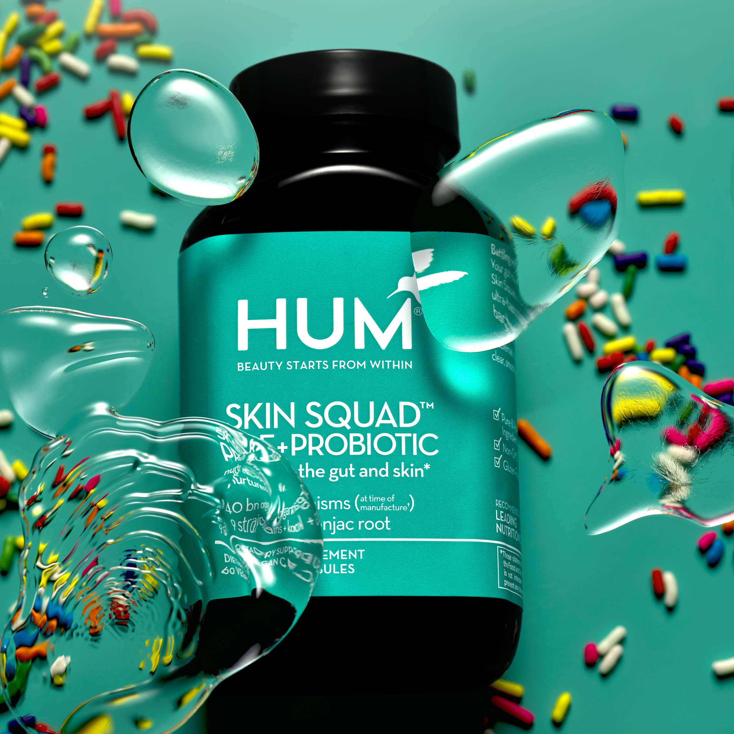 Buy HUM Skin Squad Probiotic Supplement for Clear Skin Prebiotic