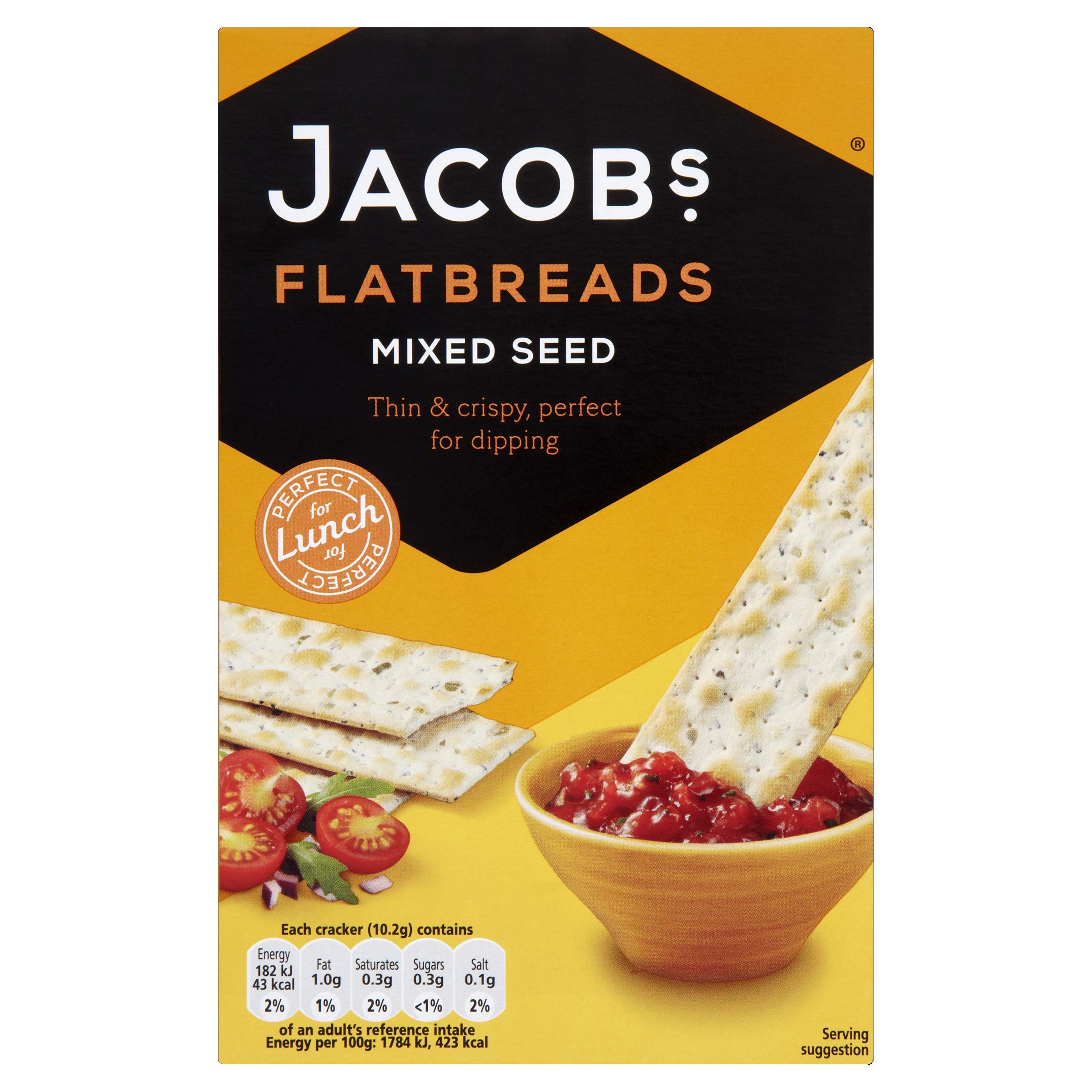 Jacob's Mixed Seed Flatbreads, 150g
