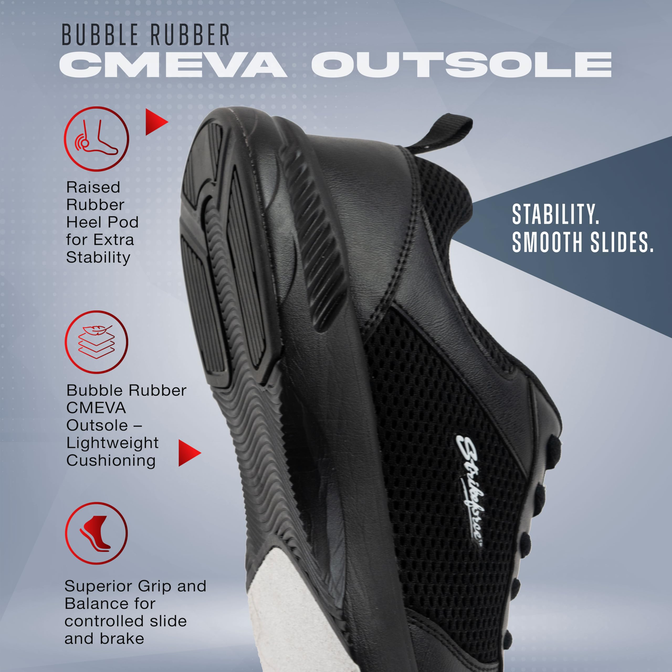KR Strikeforce OPP Lite Black Athletic Bowlingschuh für Rechts- oder Linkshänder