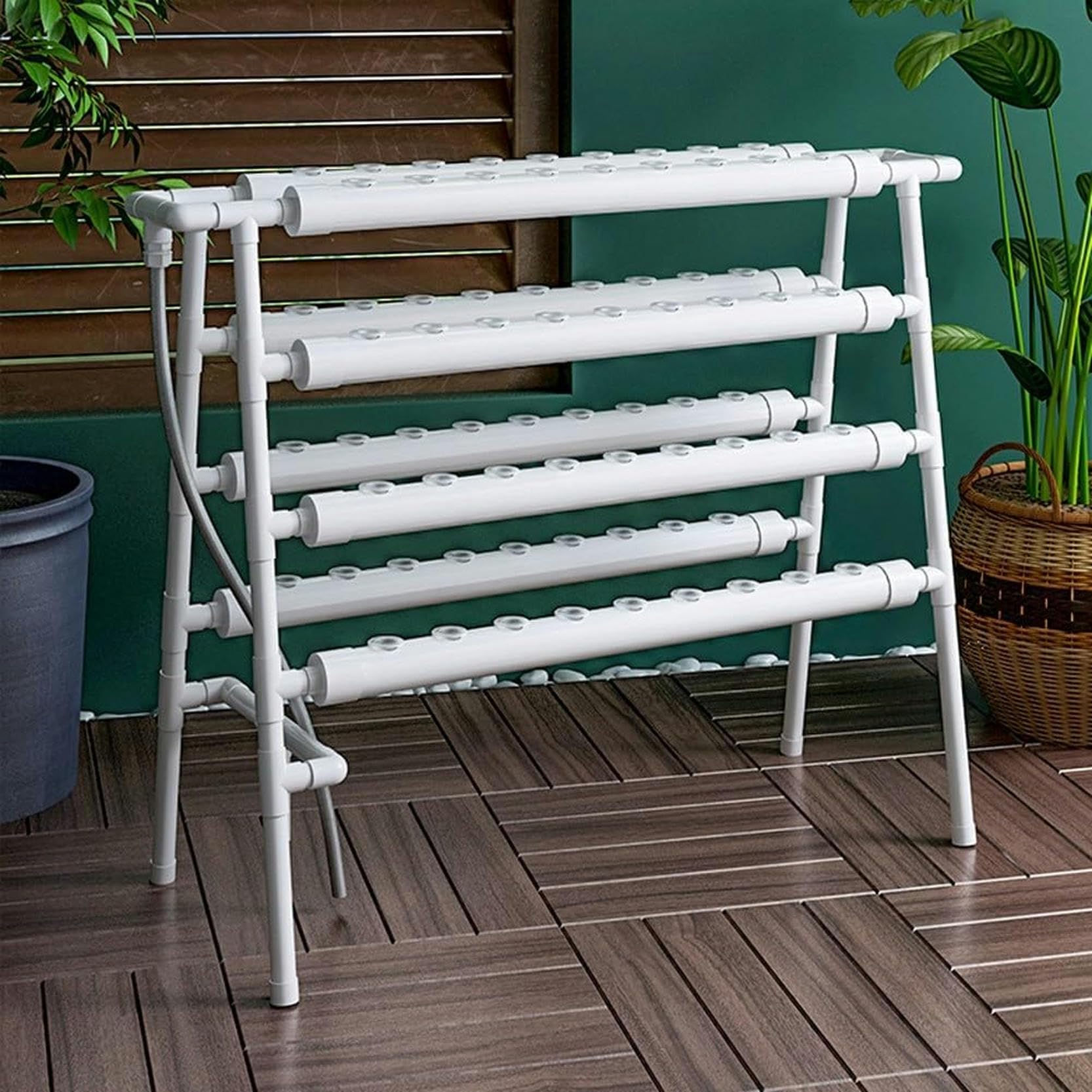 AMNOOL Hydroponics Growing System,72 Pot Complete Hydroponics System Grow Kit, for Home Kitchen Windowsill, for Indoor Tower Garden Kit