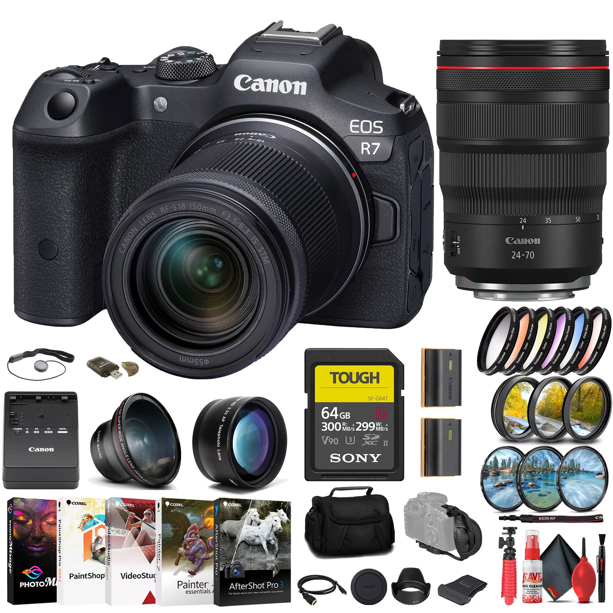 Amazon.com : Canon EOS R7 Mirrorless Camera with 18-150mm Lens, 24 