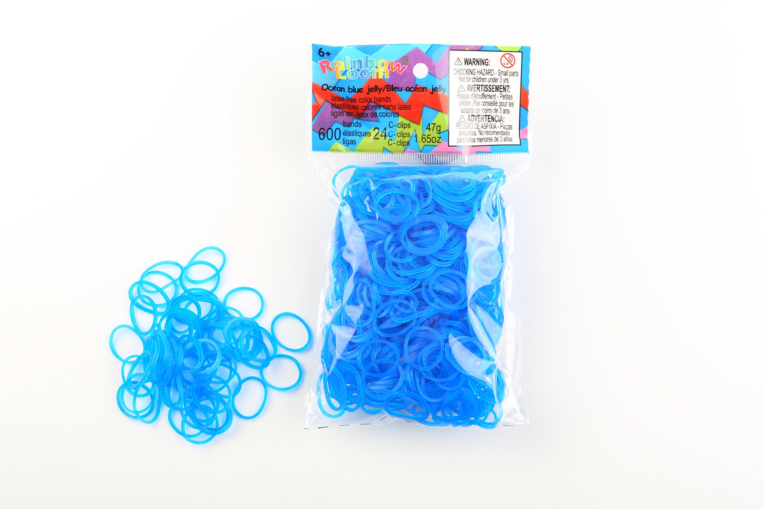 Rainbow Loom Elastics Blue Ocean Jelly โ image 1