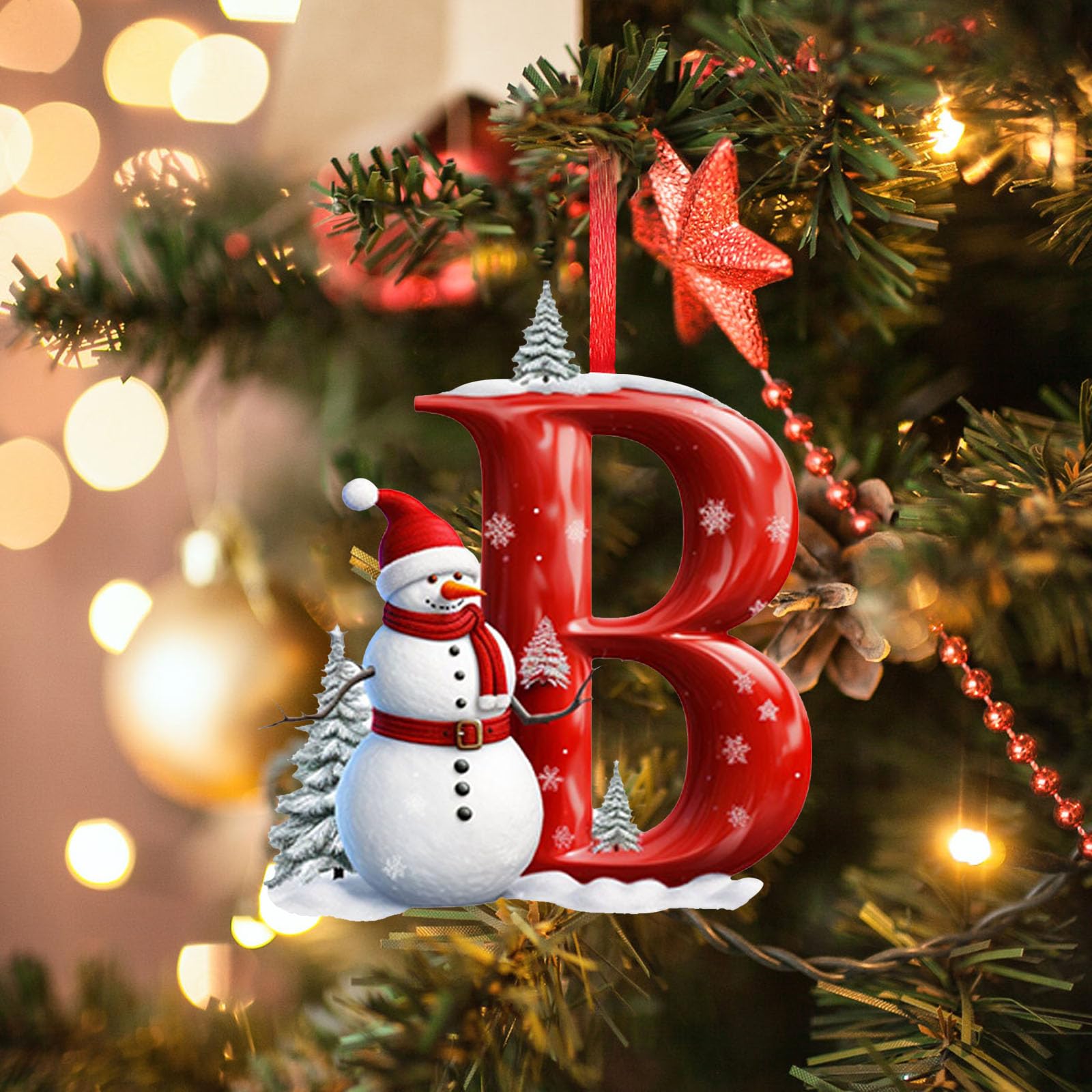 Lot de 26 lettres de l'alphabet à suspendre pour sapin de Noël, décoration de Noël à faire soi-même avec 26 lettres de l'alphabet pour sapin de Noël, loisirs créatifs, décorations de Noël Lot de 26 lettres de l'alphabet à suspendre pour sapin de Noël, décoration de Noël à faire soi-même avec 26 lettres de l'alphabet pour sapin de Noël, loisirs créatifs, décorations de Noël
